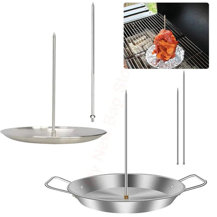 מעמד שיפודי BBQ אנכי